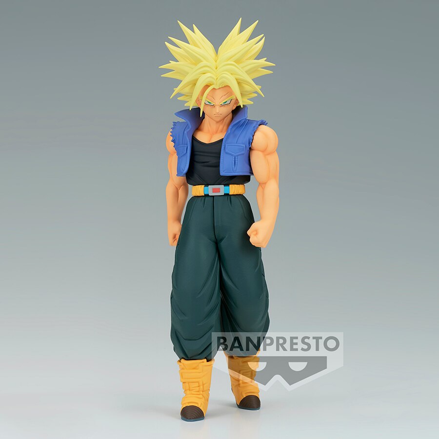 Original Banpresto Anime Dragon Ball Solid Edge Works Super Saiyan 2 Trunks Action Figure Bandai Figurals Collectible Model Toys