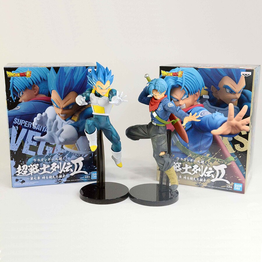 Original Banpresto Dragon Ball Super Chousenshi Retsuden II SSGSS Vegeta Trunks Action Figure Toys Model Figurals Brinquedos