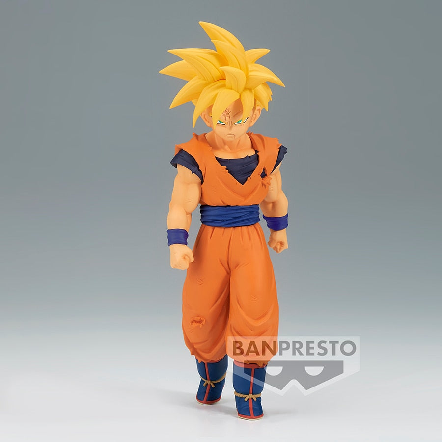 Original Banpresto Anime Dragon Ball Solid Edge Works Super Saiyan 2 Gohan Action Figures Bandai Figurals Collectible Model Toys