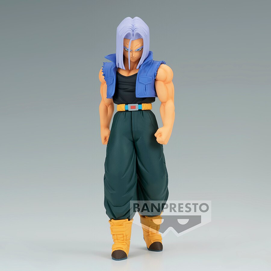 Original Banpresto Anime Dragon Ball Solid Edge Works Super Saiyan 2 Trunks Action Figure Bandai Figurals Collectible Model Toys
