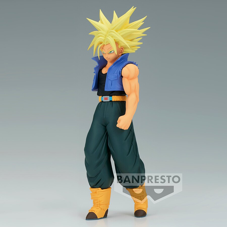 Original Banpresto Anime Dragon Ball Solid Edge Works Super Saiyan 2 Trunks Action Figure Bandai Figurals Collectible Model Toys