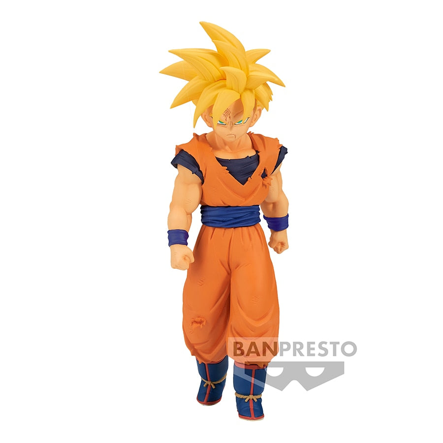 Original Banpresto Anime Dragon Ball Solid Edge Works Super Saiyan 2 Gohan Action Figures Bandai Figurals Collectible Model Toys