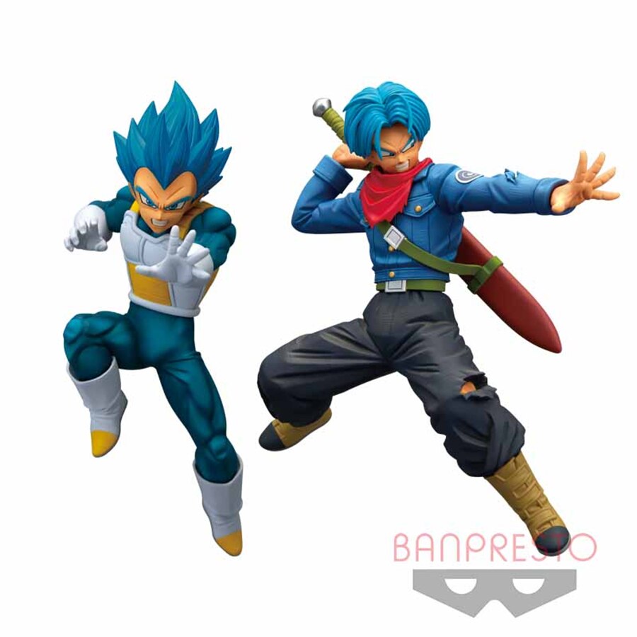 Original Banpresto Dragon Ball Super Chousenshi Retsuden II SSGSS Vegeta Trunks Action Figure Toys Model Figurals Brinquedos