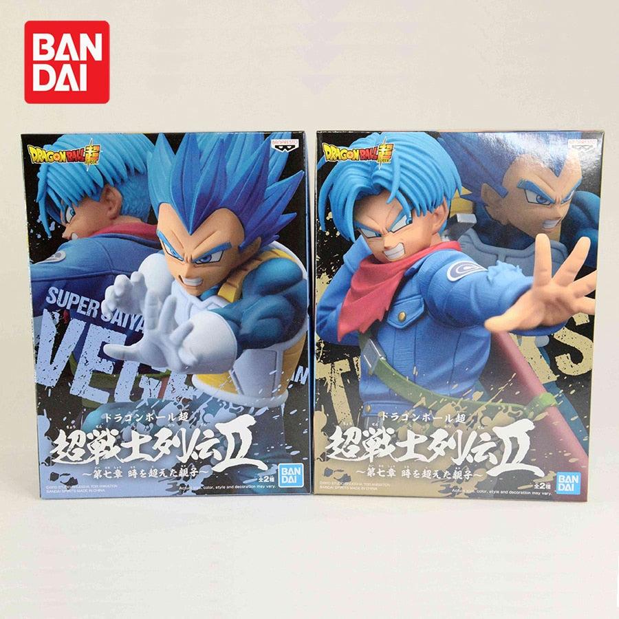 Original Banpresto Dragon Ball Super Chousenshi Retsuden II SSGSS Vegeta Trunks Action Figure Toys Model Figurals Brinquedos