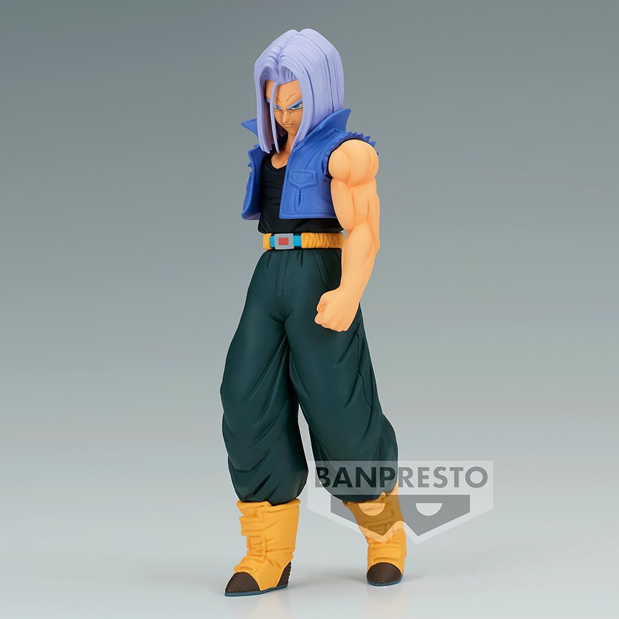 Original Banpresto Anime Dragon Ball Solid Edge Works Super Saiyan 2 Trunks Action Figure Bandai Figurals Collectible Model Toys