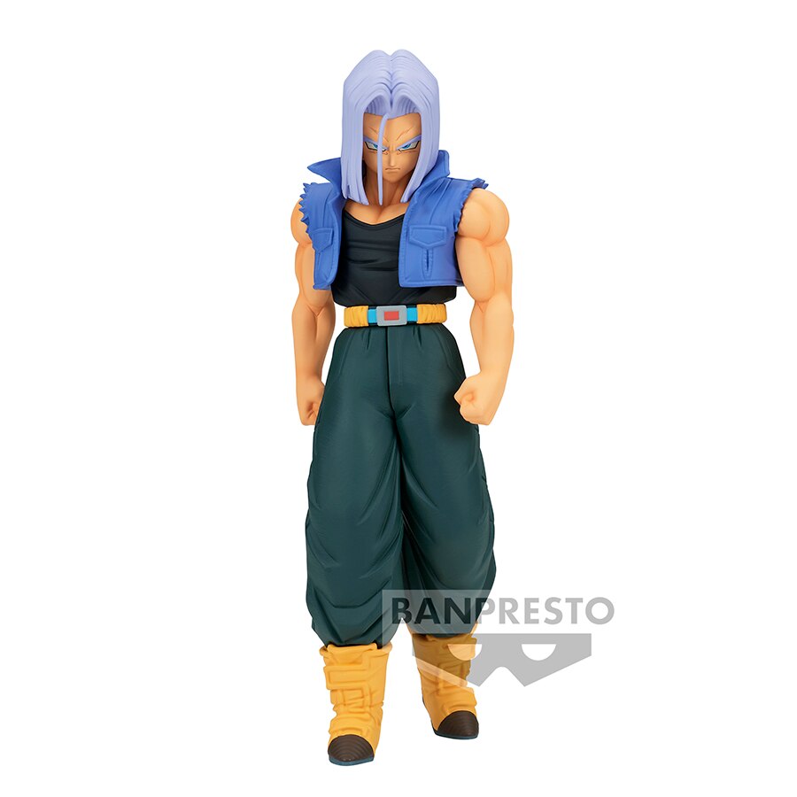 Original Banpresto Anime Dragon Ball Solid Edge Works Super Saiyan 2 Trunks Action Figure Bandai Figurals Collectible Model Toys