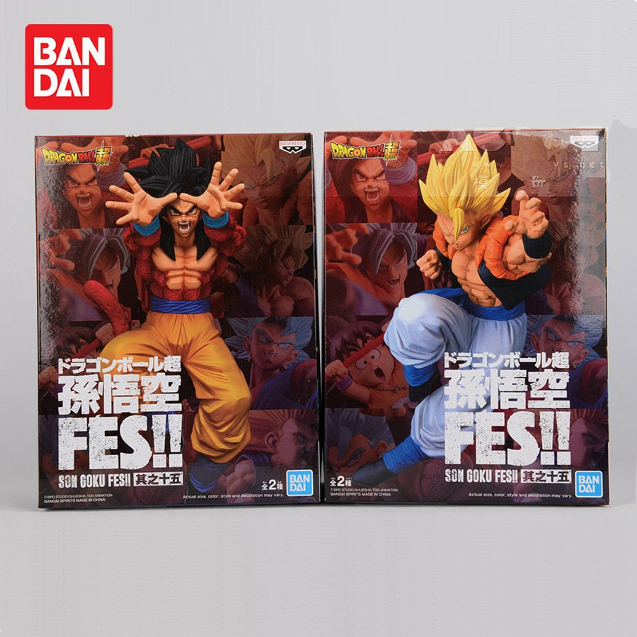 Original Banpresto Dragon Ball Super FES vol.15 SSJ4 Goku Gogeta Action Figure Collectible Model Doll Toys Figurals Brinquedos