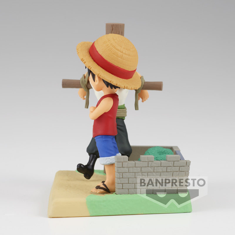 One Piece - Figurine Monkey D Luffy & Roronoa Zoro WCF Log Stories