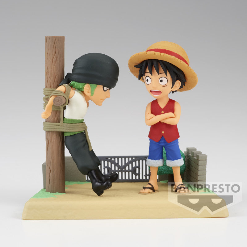One Piece - Figurine Monkey D Luffy & Roronoa Zoro WCF Log Stories