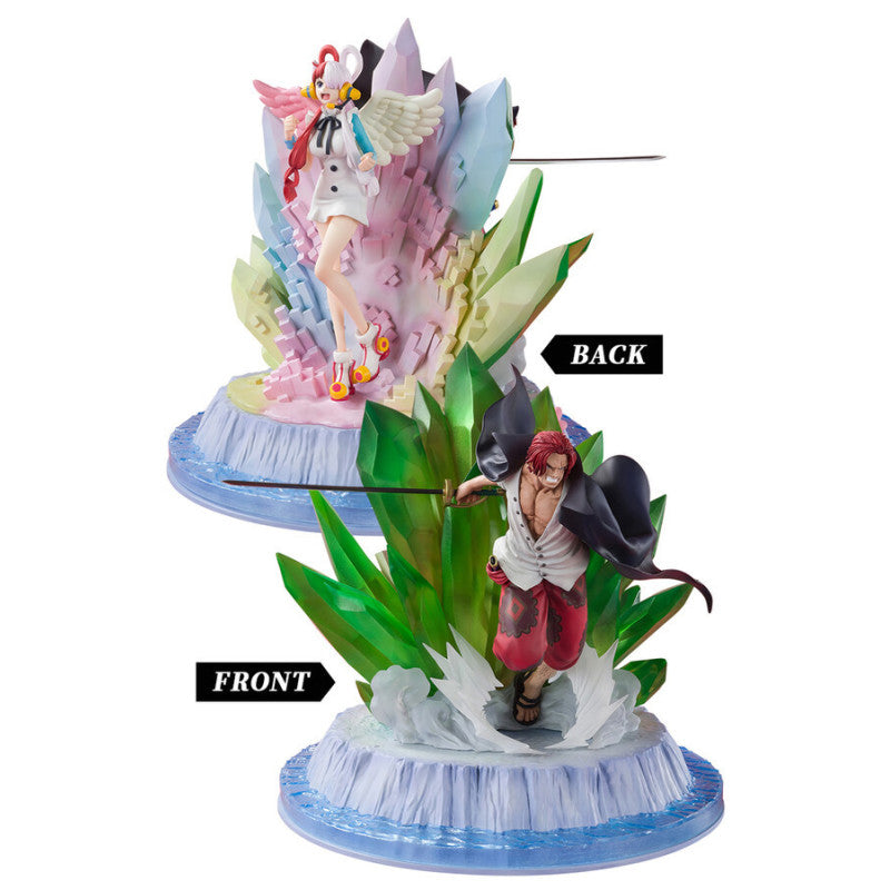 One Piece - Figurine Uta & Shanks Figuarts Zero Extra Battle Film Red Ver.