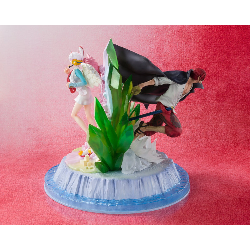 One Piece - Figurine Uta & Shanks Figuarts Zero Extra Battle Film Red Ver.