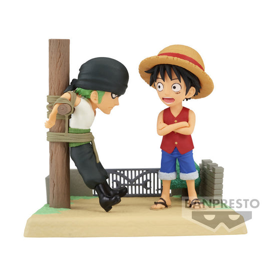 One Piece - Figurine Monkey D Luffy & Roronoa Zoro WCF Log Stories