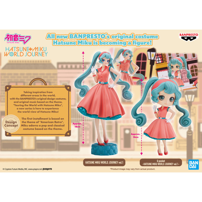 Vocaloid - Figurine Hatsune Miku Q Posket World Journey Vol.1